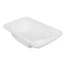Kit Banheira BebĂȘ Burigotto Banho RigĂda Branca Com Suporte Foto mini 2