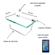 Kit Banheiro 5 Peças Em Vidro Premium Foto mini 4
