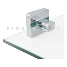 Kit Banheiro Acessórios Quadrado Em Metal 6 Peças 100% Inox Foto mini 4