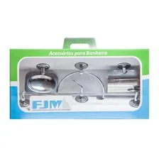 Kit Banheiro Completo 5 Peças Em Inox Qualidade Luxo 5 Anos Foto mini 2