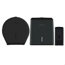Kit Banheiro Dispenser Papel Toalha, Higiênico, Saboneteira Foto mini 1