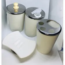 Kit Banheiro Inox Lavabo Kit Acessorios Banheiro - 4 Peças Foto mini 2