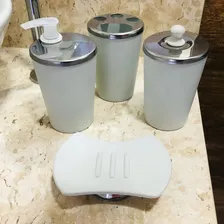 Kit Banheiro Inox Lavabo Kit Acessorios Banheiro - 4 Peças Foto mini 3