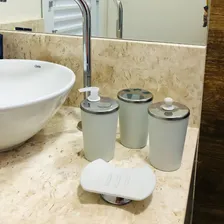 Kit Banheiro Inox Lavabo Kit Acessorios Banheiro - 4 Peças Foto mini 4