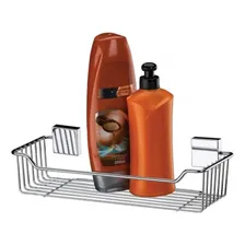 Kit Banheiro Inox Toalheiro Porta Shampoo Papel Saboneteira Foto mini 3