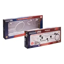 Kit Banheiro Mebuki Slim C/5p Branco/cristal Foto  mini 1