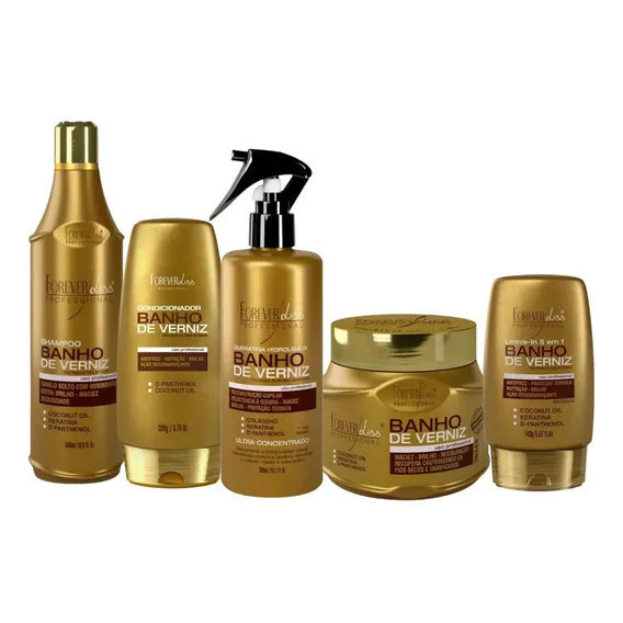 Kit Banho De Verniz Profissional Forever Liss Foto 1