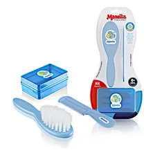 Kit Banho Para BebĂȘ Escova Pente Saboneteira - Kit Banho Infantil - Kit Banho BebĂȘ Foto mini 1