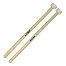 Kit Baqueta Para Prato Feltro, Baqueta Double Rods Liverpool Cor Natural Foto mini  2