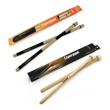Kit Baqueta Para Prato Feltro, Baqueta Double Rods Liverpool Cor Natural Foto  mini 1