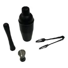 Kit Bar 4 Peças - Coqueteleira, Dosador, Pegador E Socador Foto mini 1