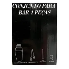Kit Bar 4 Peças - Coqueteleira, Dosador, Pegador E Socador Foto mini 4