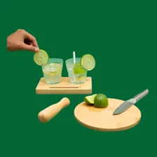 Kit Bar Caipirinha Bambu 5 Peças Foto mini 4