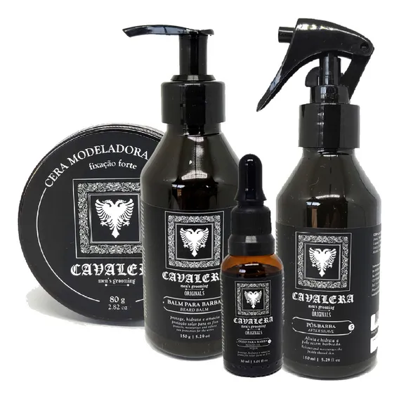 Kit Barba Cavalera Bay Rum Completo + Pomada Efeito Matte Foto 1