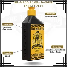 Kit Barba Forte Shampoo + Balm + Óleo 30ml Danger Foto mini  2