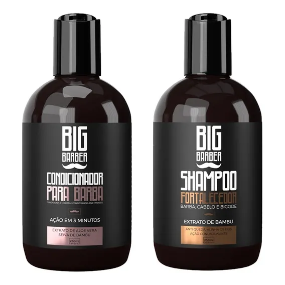 Kit Barba Shampoo Fortalecedor E Condicionador Hidratante Foto 1
