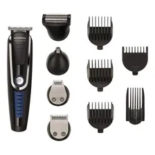 Kit Barbeador Aparador De Pelos Mondial Multi Groom 10 Em 1 Cor Preto/azul 110v/220v Foto mini  3