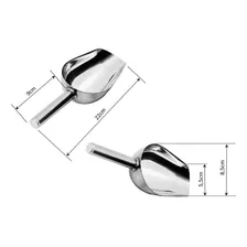 Kit Barman NLS Colher Bailarina Dosador Duplo Macerador Pá Gelo Inox NilosDecor Foto mini 4