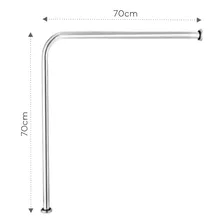 Kit Barra Articulada 60cm + Barra Reta 60cm + Barra 70x70 Cor Prateado Foto mini  2