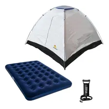 Kit Barraca Atena 4 Pessoas Guepardo + Colchão Casal + Bomba Foto  mini 1