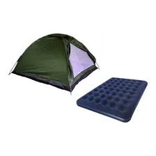 Kit Barraca Camping Iglu 4 Pessoas + Colchão Casal Inflável Foto mini 1