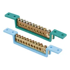 Kit Barramento Elétrico Neutro Sbn11 + Terra Sbt11 11p Steck Foto mini 1