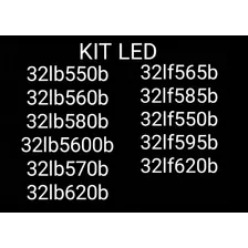 Kit Barramento Led Compativel Com LG 32LB550B 32LB560B 32LB580B 32LB5600B 32LB570B 32LB620B 32LF550B 32LF565B 32LF585B 32LF595B 32LF620B Foto mini 4