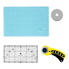 Kit Base Corte A3 45x30 Régua 15x30 Cortador 45mm Turquesa Foto mini 1