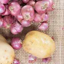 Kit Batata Branca Inglesa 3kg E Cebola Roxa 1kg Saco Foto mini  2