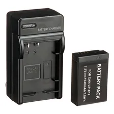 Kit bateria e carregador Lp-e17 para câmeras Canon (bivolt) cor preto Foto mini  2