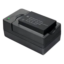 Kit bateria e carregador Lp-e17 para câmeras Canon (bivolt) cor preto Foto mini  3