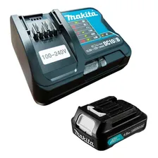 Kit Bateria LĂtio 12v Bl1016 + Carregador Dc10sb - Makita Foto mini 1