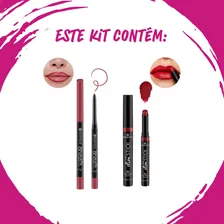 Kit Batom + Lápis Labial 2 Essence Cor Preto Foto mini 4