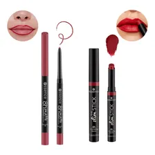 Kit Batom + Lápis Labial 2 Essence Cor Preto Foto mini 1