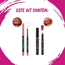 Kit Batom + Lápis Labial 3 Essence Cor Preto Foto mini 4