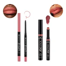 Kit Batom + Lápis Labial 3 Essence Cor Preto Foto mini 1