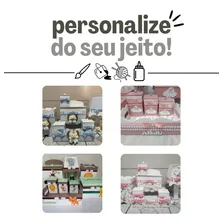 Kit Bebe Higiene Liso Em Mdf Cru 8 Peças Foto mini 4