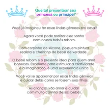 Kit Bebes Reborn Gêmeas Meninas Barata Com Lindo Enxoval Foto mini 4