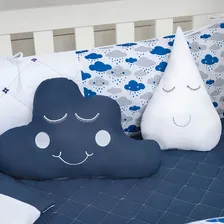 Kit Berço Americano Nuvenzinha Azul 10 Peças Masculino Nuvem Foto mini 3
