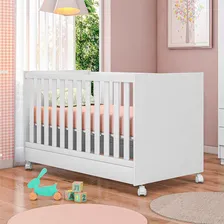 Kit Berço Mini Cama Taís E Cômoda 3g.c/nicho Brilhar Q01 Cor Branco Foto mini  2