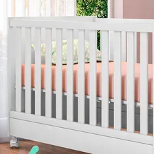 Kit Berço Mini Cama Taís E Cômoda 3g.c/nicho Brilhar Q01 Cor Branco Foto mini 4