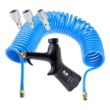 Kit Bico De Ar E Mangueira Mola 10mt Para Compressor Ar Foto mini 1