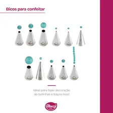 Kit Bico De Confeiteiro Para Bolos Modelo Perle 11 Unidades Foto mini  2