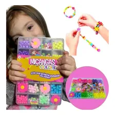 Kit Bijuteria Joalheria Miçanga Pedraria Pulseira Artesanato Foto mini  2