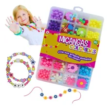 Kit Bijuteria Joalheria Miçanga Pedraria Pulseira Artesanato Foto mini  3