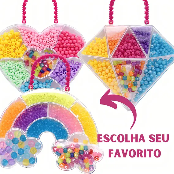 Kit Bijuteria Miçangas Biju Collection Kit Pocket Alcinha Foto 1
