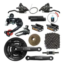 Kit Bike 21v Gta Rapdfire Pedivela Cambios Catraca Corrente Foto  mini 1