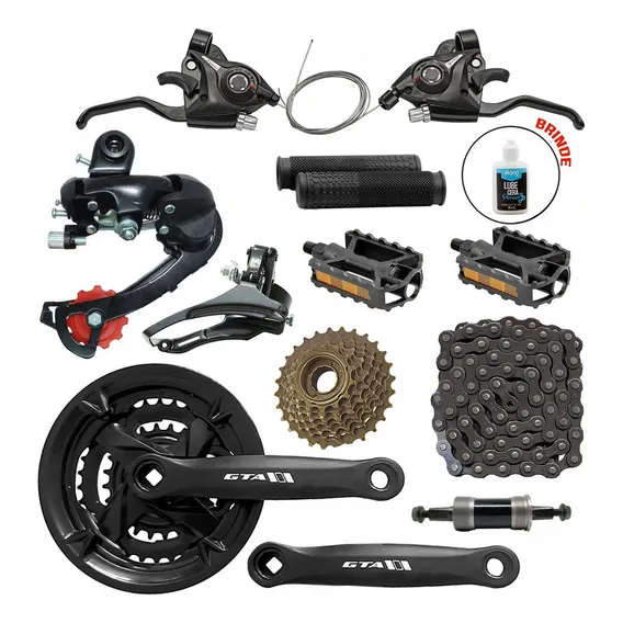 Kit Bike 21v Gta Rapdfire Pedivela Cambios Catraca Corrente Foto 1