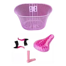 Kit Bike Infantil Banco Cesta Manopla Manete Aro 16 Foto mini 1