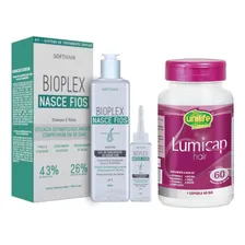 Kit Bioplex Nasce Fios E Lumicap Hair Suplemento Capilar Foto  mini 1